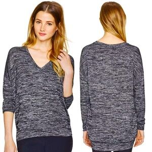 New Wilfred Free Devinette V-Neck Marled Pink Slouchy Sweater Top Size M